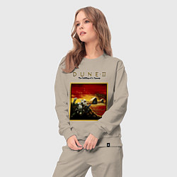 Костюм хлопковый женский Dune 2 - building of a dynasty, цвет: миндальный — фото 2