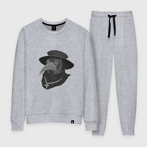 Женский костюм Маска чумного доктора / Меланж – фото 1