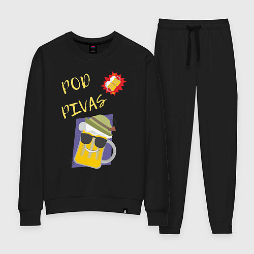 Женский костюм Подпивас / Черный – фото 1