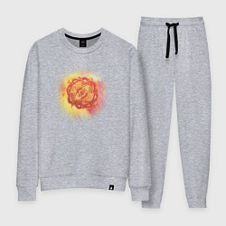 Женский костюм Мандала силы, красная, огненная