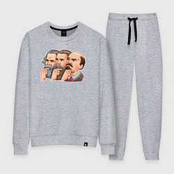 Костюм хлопковый женский Ленин и команда, цвет: меланж