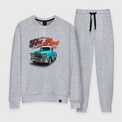 Костюм хлопковый женский Пикап Chevrolet Apache 3100, цвет: меланж