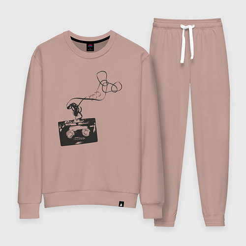 Женский костюм Cassette tape / Пыльно-розовый – фото 1