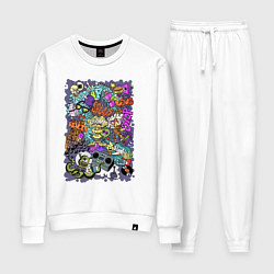 Женский костюм Стрит арт с инопланетянином и мороженым