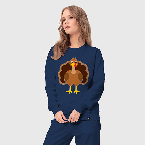 Женский костюм Turkey bird / Тёмно-синий – фото 3