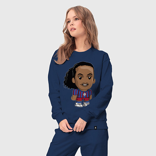 Женский костюм Ronaldinho Barcelona / Тёмно-синий – фото 3