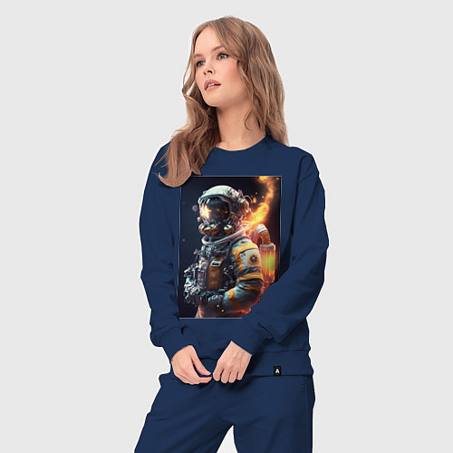 Женский костюм Астронавт покоряющий просторы вселенной / Тёмно-синий – фото 3