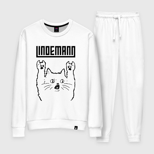 Женский костюм Lindemann - rock cat / Белый – фото 1