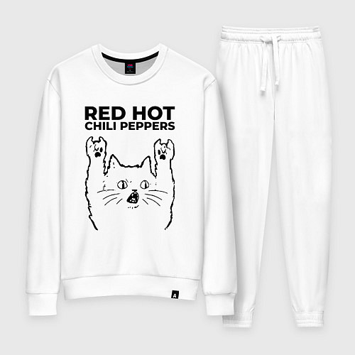 Женский костюм Red Hot Chili Peppers - rock cat / Белый – фото 1