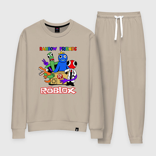 Женский костюм Радужные друзья - монстры Роблокс / Миндальный – фото 1