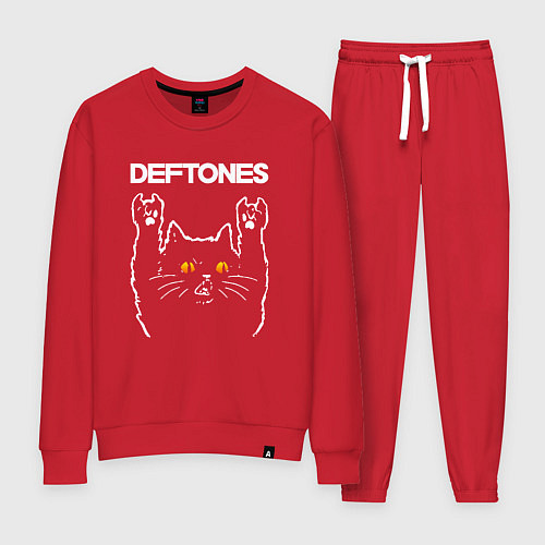 Женский костюм Deftones rock cat / Красный – фото 1