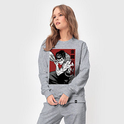 Костюм хлопковый женский Стальная Бита, цвет: меланж — фото 2