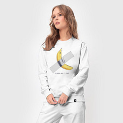Костюм хлопковый женский 1000000 and its your banana, цвет: белый — фото 2
