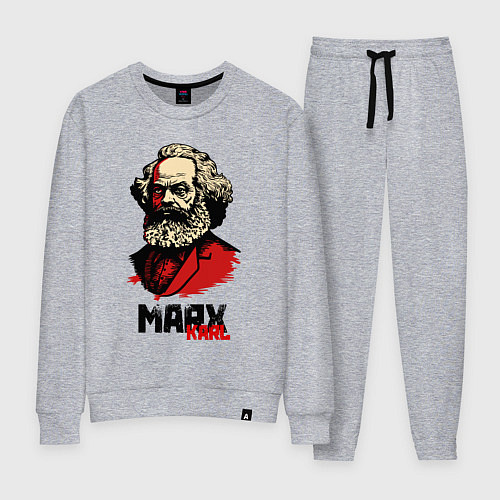 Женский костюм Karl Marx - 3 цвета / Меланж – фото 1