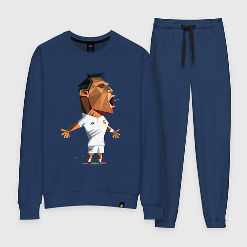 Женский костюм Ronaldo scream / Тёмно-синий – фото 1