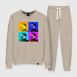 Костюм хлопковый женский Color Stalin, цвет: миндальный