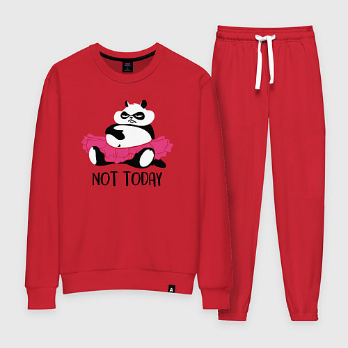 Женский костюм Ленивая панда / Красный – фото 1