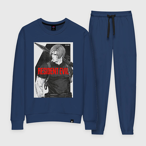 Женский костюм Леон с базукой - Resident / Тёмно-синий – фото 1