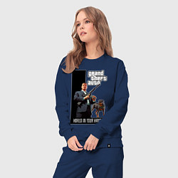 Костюм хлопковый женский GTA Майкл де Санта, цвет: тёмно-синий — фото 2