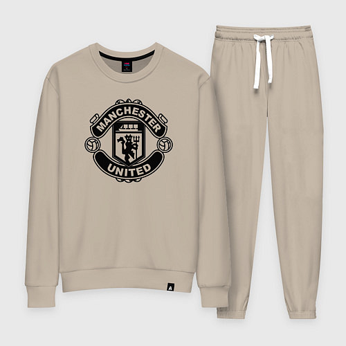 Женский костюм Manchester United black / Миндальный – фото 1