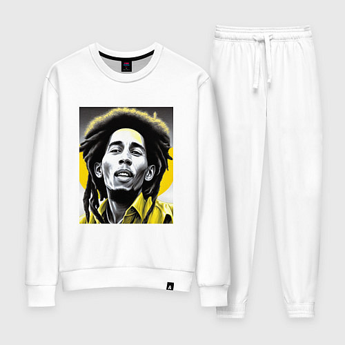 Женский костюм Bob Marley Digital Art / Белый – фото 1