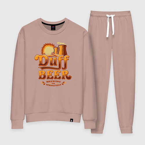Женский костюм Duff beer brewing / Пыльно-розовый – фото 1