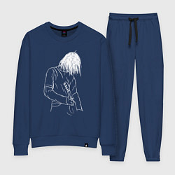 Костюм хлопковый женский Kurt Cobain grunge, цвет: тёмно-синий