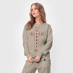 Костюм хлопковый женский Black Sabbath, цвет: миндальный — фото 2