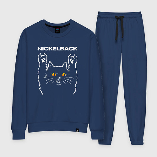 Женский костюм Nickelback rock cat / Тёмно-синий – фото 1