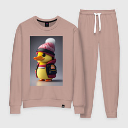 Костюм хлопковый женский Утяш, цвет: пыльно-розовый