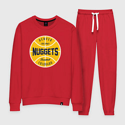 Костюм хлопковый женский Denver Nuggets 1967, цвет: красный