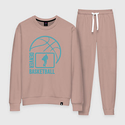Костюм хлопковый женский Denver basket, цвет: пыльно-розовый