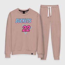 Костюм хлопковый женский Buckets 22, цвет: пыльно-розовый