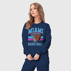 Костюм хлопковый женский Basket Miami, цвет: тёмно-синий — фото 2