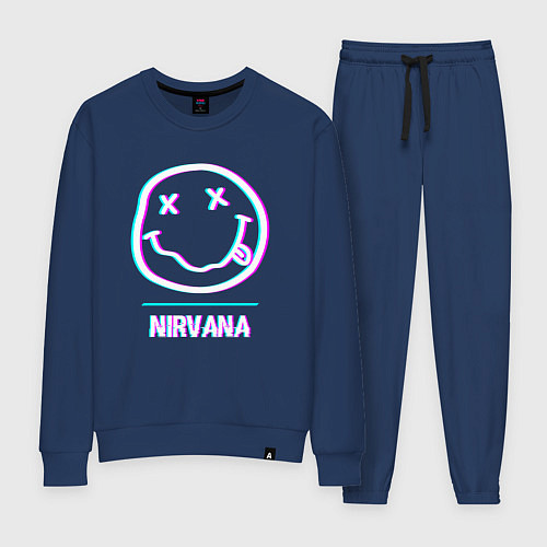 Женский костюм Nirvana glitch rock / Тёмно-синий – фото 1