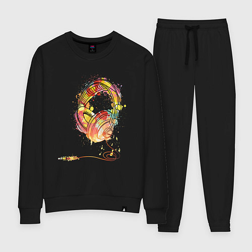 Женский костюм Наушники проводные / Черный – фото 1