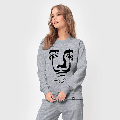 Женский костюм Dali face / Меланж – фото 3