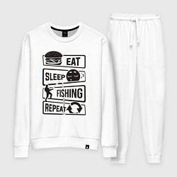 Женский костюм Eat sleep fishing repeat