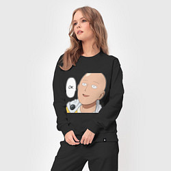 Костюм хлопковый женский Saitama - Okey, цвет: черный — фото 2