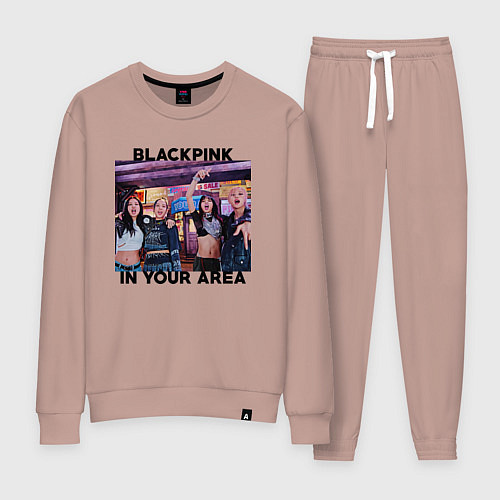 Женский костюм Blackpink HYLT Jennie Lisa Rose Jisoo / Пыльно-розовый – фото 1