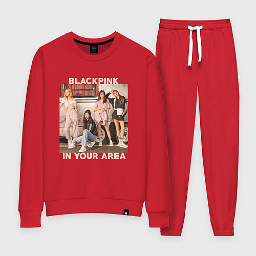 Женский костюм Blackpink Jennie Lisa Rose Jisoo / Красный – фото 1