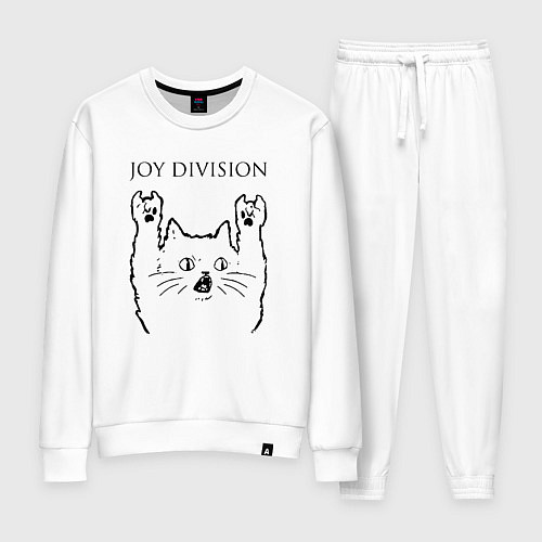 Женский костюм Joy Division - rock cat / Белый – фото 1