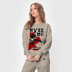 Костюм хлопковый женский Noize MC - guitarist, цвет: миндальный — фото 2