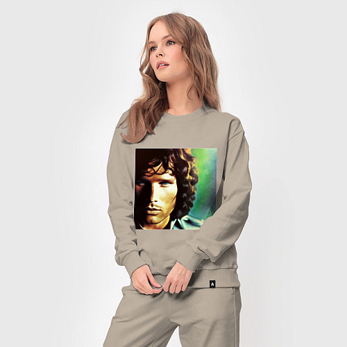 Женский костюм Jim Morrison One eye Digital Art / Миндальный – фото 3