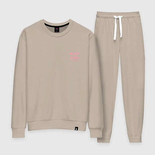 Женский костюм Black pink in your area - мини / Миндальный – фото 1