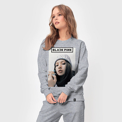 Женский костюм Джису блэкпинк / Меланж – фото 3