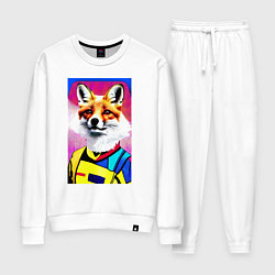 Костюм хлопковый женский Fox - pop art - fashionista, цвет: белый