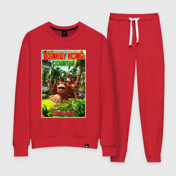 Костюм хлопковый женский Nintendo - donkey kong, цвет: красный