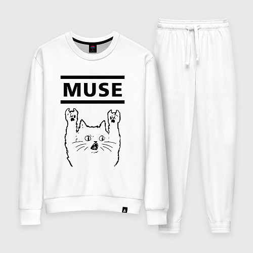 Женский костюм Muse - rock cat / Белый – фото 1