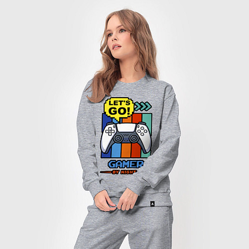 Женский костюм Gamer by night / Меланж – фото 3